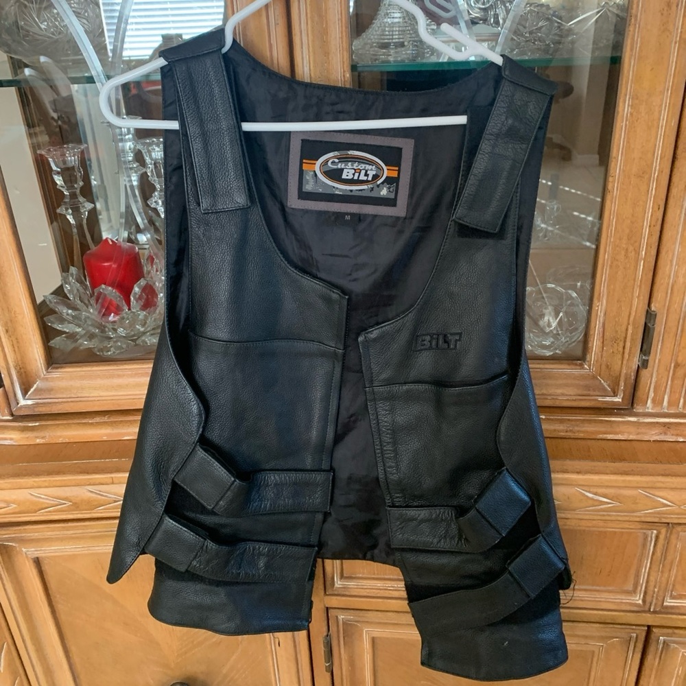 Bilt Motorcycle Leather Vest size Medium